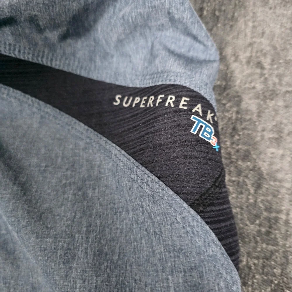 ONeill Superfreak Mens Size 34 Board Shorts Blue Black Swim Trunks 10